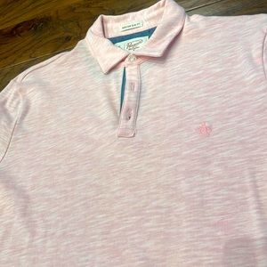 Penguin Heathered Pink Slim Fit Mens Polo